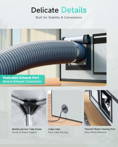 Image of TOPCUBE 3D Printer Enclosure for Bambu Lab A1 Mini Combo with Exhaust Kit