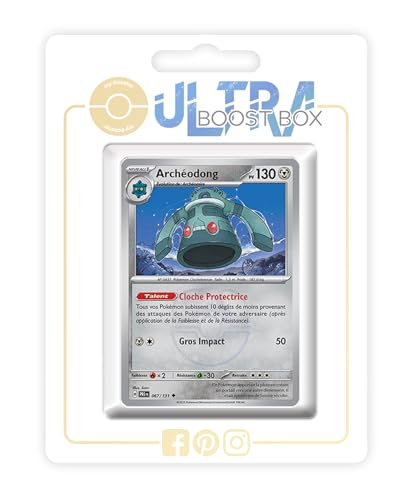 Archéodong (Bronzong) 067/131 Reverse Versión Master Ball - Ultraboost X Écarlate et Violet 8.5 Évolutions Prismatiques - Box de 10 Cartas Pokémon Francés