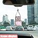 Hanging Car Accessories Charm, Bling Auto Rear View Mirror Pendant, Cars Aromatherapy Fragrance Perfume Pendant Bottle, Car Decorations for Women Men Presents (Pink)