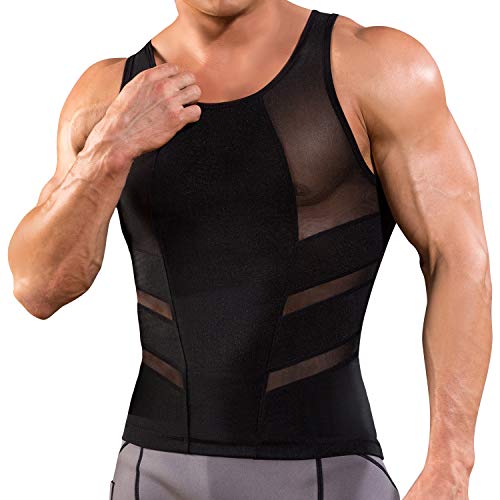 TAILONG Tank Top Slimming Vest Tight Body Shaper Tummy Underwear Men Waist Trimmer