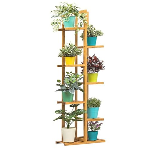 Soporte para plantas de interior de bambú con 5 niveles para esquinas 2