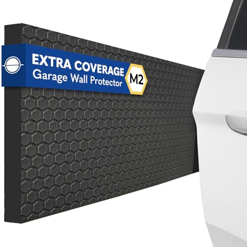 Garage Planet M2 Garage Wall Protector Car Door Wall Protector Tool-Free Designed in Australia (Black 2 Pack)