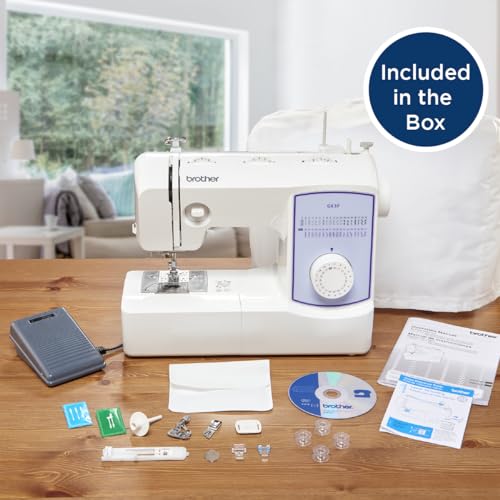 Image of Brother GX37 Sewing Machine, 37 Built-in Stitches, 6 Included Sewing Feet, and SA520 Water Soluble Stabilizer