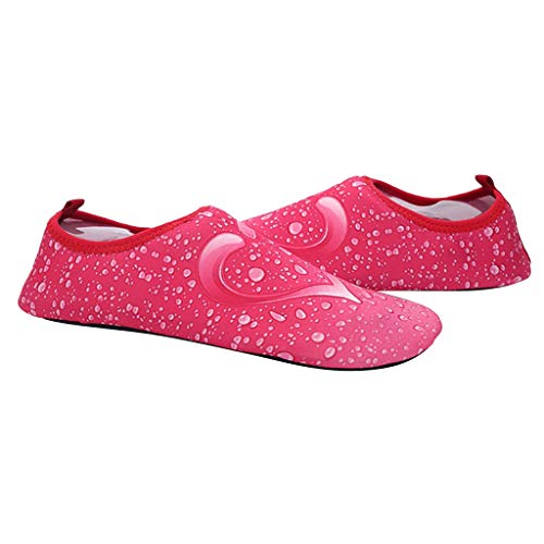 Toygogo Zapatos de Agua Antideslizantes Unisex para natación, Buceo, Yoga, Fitness, Rosa 39 40