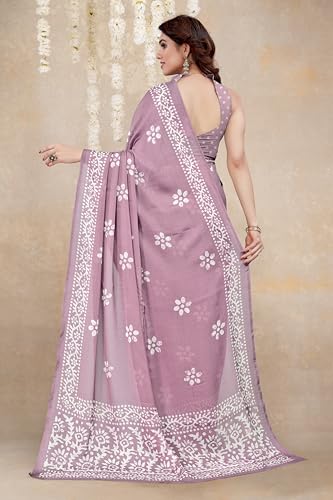 Image of MIRCHI FASHION Women's Ready to Wear 1 Minute Drape Chiffon Printed Saree with Blouse Piece