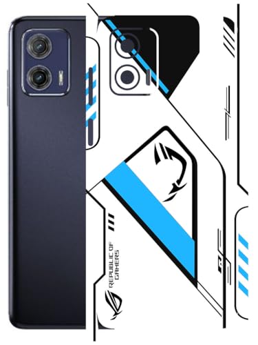 Image of AtOdds - Full Body Back Screen Guard Protector Film - Lamination Wrap Skin Sticker Compatible with Moto G73 (5G) | Scratchproof Matte Finish (RogBlue)