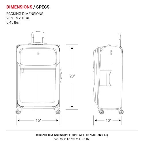 SwissGear 4010 Softside Luggage with Spinner Wheels の商品画像 5