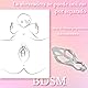 Nippelklemmen für Frauen BDSM Stainless Brustwarzen Klemmen drehbare Dehnung Nipple Clamp Metall Butterfly Clamps Set ideal für SM Bondage Paare Flirten