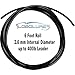 Lobo Lures Black Ultra Flexible 2.4mm 6' Roll Rigging Chafe Guard Gear up to 400lb Test | Chafe Gear |