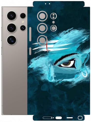 Image of AtOdds - Full Body Back Screen Guard Protector Film - Lamination Wrap Skin Sticker Compatible with Samsung Galaxy S24 Ultra | Scratchproof Matte Finish (Mahadev)