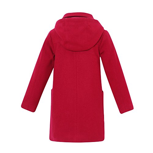 Richie House Girls Wool Jacket Trench Coat Double-Breasted Button Winter Warm Jacket ZR25172