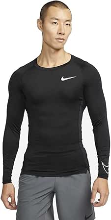NIKE(ナイキ) NPドライフィットタイト ロングスリーブトップ DD1991 ブラック/ホワイト L