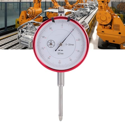 Garosa Messuhr, 0 Bis 30 Mm Bereich, 0,01 Mm Genauigkeit, Edelstahl, Stoßfest, mit Austauschbarer Sonde und Feststellknopf für Holzbearbeitungsdrehmaschine, Werkstatt, CNC-Maschine