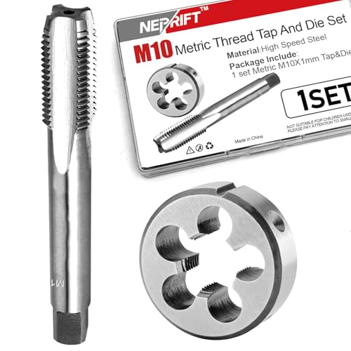M10 x 1.0 Tap and Die Set, Metric Right Hand M10 x...