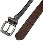 Levi's Ceinture en cuir réversible laminée pour hommes