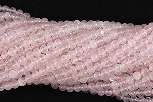 Quartz rose véritable de qualité supérieure en perles polies lisses par LKBEADS