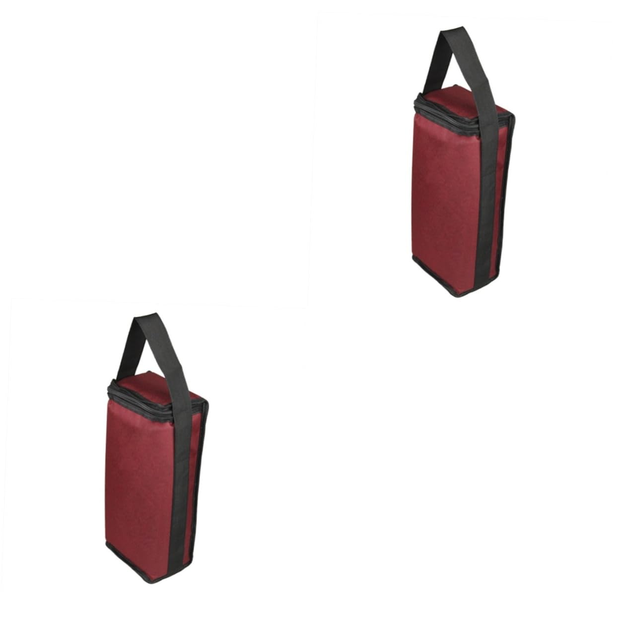 ULTECHNOVO 2 Stück 2 Weintragetasche Handtasche Wein Campingtasche Wein Reisetasche Weinbeutel Rot