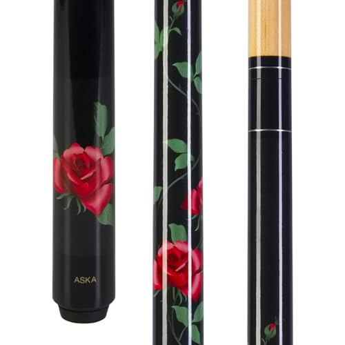 Taco de billar con diseño rosa negra 58 pulg