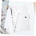 SHOWERORO 3pcs Transparent Loose-Leaf Binder Cover for Notebooks Lightweight and Dirt-Resistant School Binder Shell for Office and Study Use