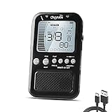 Universal Digital Metronome with USB Cable Volume Adjustable with Headphone Jack for Piano,Guitar,Fl