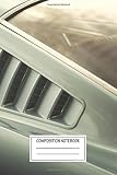 Composition Notebook: Cars Ford Mustang Fastback Automotive Works Wide Ruled Note Book, Diary, Planner, Journal for Writing