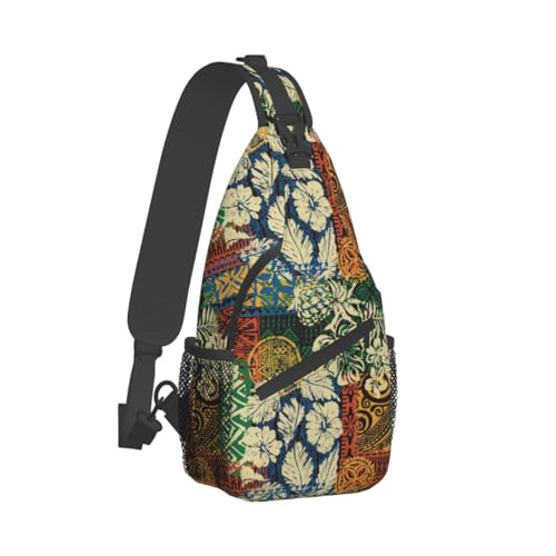 Hawaii Crossbody Bag Beach Shoulder Bag Backpack Hawaiian Sling Bag Chest Casual Daypack Bag for Hawaii2