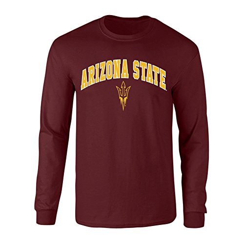 Elite Fan Shop Arizona State Sun Devils Long Sleeve Tshirt Arch Maroon - XX-Large Elite Fan Shop Arizona State Sun Devils Long Sleeve Tshirt Arch Maroon - XX-Large