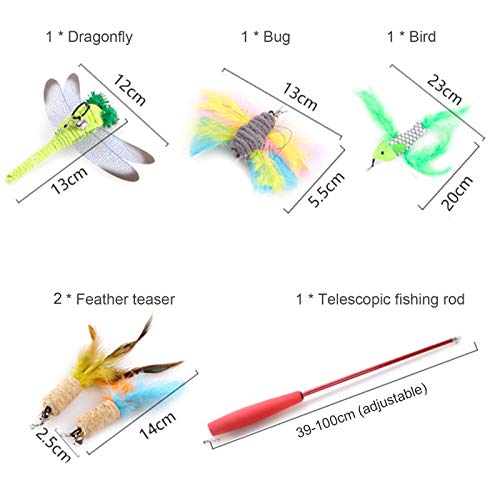 Conjunto de combinação de variedade de brinquedos para animais de estimação interativo Adaskala, com