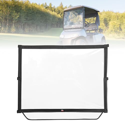 Pare-brise pliable pour voiturette de golf EZGO RXV avant noir