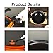 Multifunctional Large Capacity Non-stick Pressure Cooker, 8QT/5L Fast-Heating Micro Pressure Pot with Visual Glass Lid, Micro Pressure Cooker Pot, for Soups, Stews & All Stovetops (Orange)