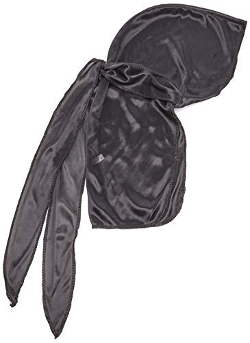Dream Du-rag Deluxe Smooth & Thick Black Glowing, 1 Ea, 1count