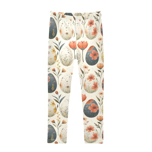 Elegant Egg Tile Girls Leggings Athletic Pants Tights Stretch Bottom