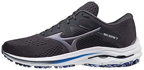 Mizuno Wave Inspire 17, Zapatillas de Running Hombre, BlackenedPearl/10077C/VioletBlue, 42.5 EU