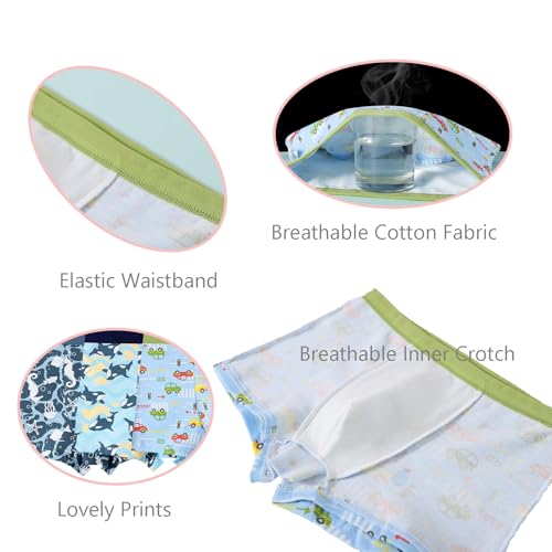 Boys Underwear, Dinosaur Toddler Boys Boxer Shorts Briefs 8 Pack Baby Kids Cotton Underpants 2-12 Years4