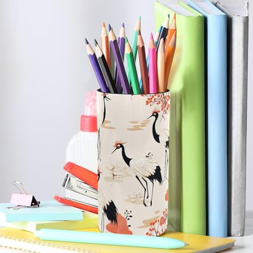 Fournitures de bureau et accessoires rigides avec pot à crayons grues