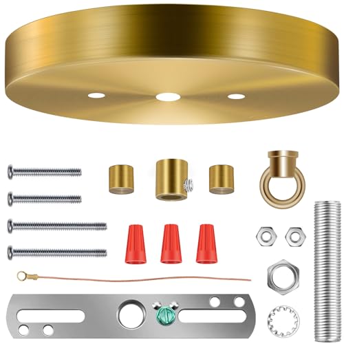 MAYOMAJO 6 Inches Light Canopy Kit with Heavy Duty Replacement Ceiling Cover Plate & Mounting...