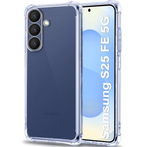 Image of TheGiftKart Transparent Crystal Clear Back Cover Case for Samsung Galaxy S25 FE 5G | Shockproof Soft TPU Case | Cushioned Edges for Ultimate Protection Back Cover Case (TPU, Transparent)