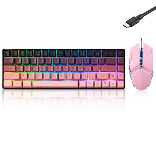 Guiheng Wired 60% Gaming Keyboard and Mouse Combo...