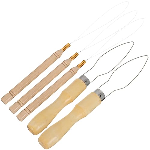 FOMIYES 5pcs Bead Needles for Jewelry Making Diy Beading Tool Set Portable Metal Bead Threader for Necklace Bracelet