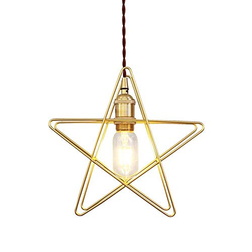 Lustre lampe suspendue moderne dorée en fer CFWSHJ pour chambre d'enfant
