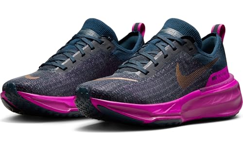Nike Invincible 3 Women's Road Running Shoes (DR2660-404, Armory Navy/Vivid Grape/Hot Fuchsia/) Size 7.52