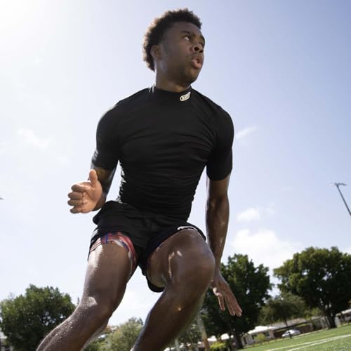 Battle Sports PRO Compression Short Sleeve Mock Neck, 4 Way Stretch, Moisture Wicking for Adults3