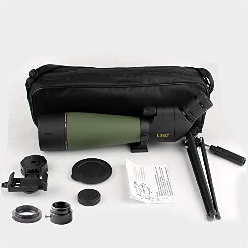 Gosky Updated 20-60X80 Spotting Scope With Tripod, Carrying Bag - Bak4 Angled Scope For Target Shooting Hunting Bird Watching Wildlife Scenery (With Smartphone Adapter+Slr Mount Compatible With Nikon) #TOP5