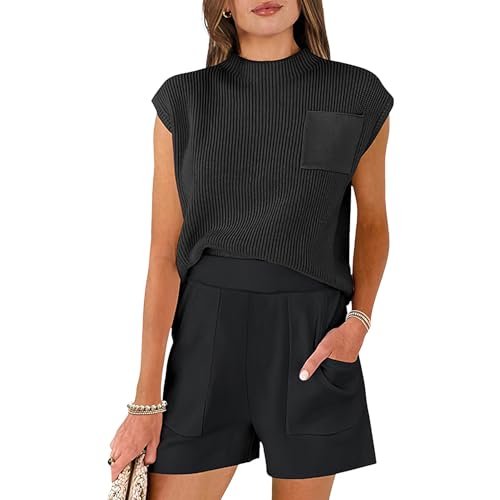 Haut à manches courtes avec pull et short pour un été confortable