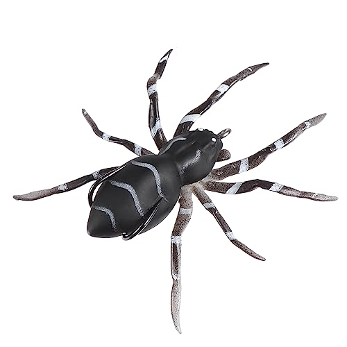 ibasenice Cebo de Pesca Accesorios para peceras Jugar Tanque Equipo señuelos de Pesca Cebo de simulación Realista señuelo de natación de araña Realista señuelo de araña Planchar Black