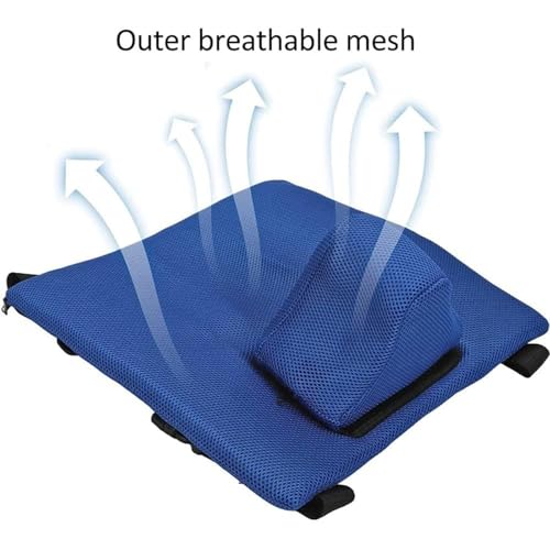 Cojín para silla de ruedas antiescaras, extraíble y lavable, para alivio de presión y comodidad
