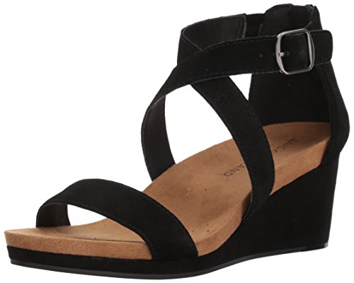 Sandales compensées Kenadee de Lucky Brand en noir taille 37 pour femme