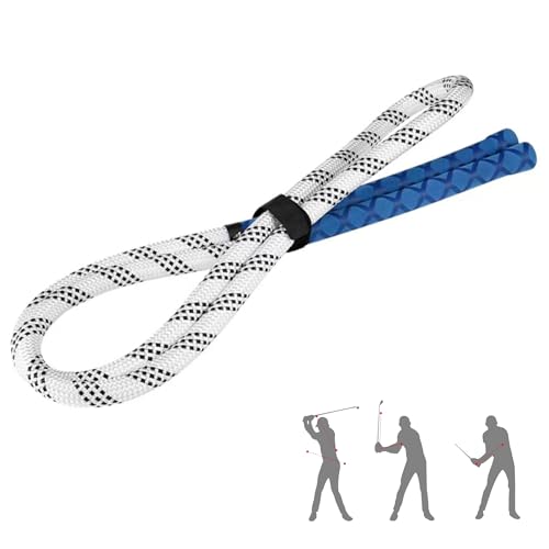 SENIKO Golf Swing Training Aid Warm-up Posture Corrector,Golf Swing Rope Trainer for Arm Strength,Golf Swing Practice Rope for golf tyro Improve Speed Rhythm Golf Rope Trainer Equipment for Golf Lover