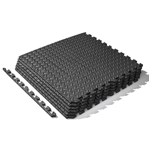 Sunny Health & Fitness 1/2" Thick Puzzle Floor Mats for Home & Gym Use - image 1