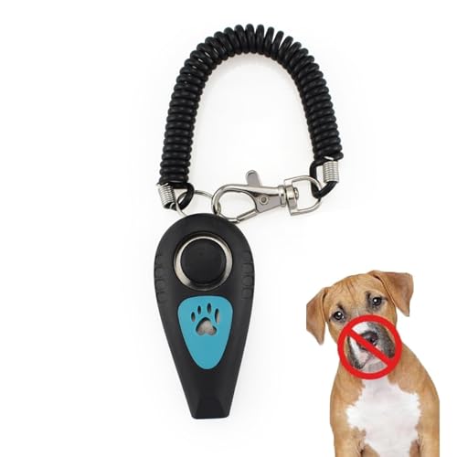 Jubilofex Clicker für Hundetraining - Haustiertrainer, Gehorsam Gerät | Lauter -Tool für Welpenlernen, Befehlspraxis, Leinen Walking, Töpfchen-Training, Rindenreduzierung, Belohnungsbasierter Coachin